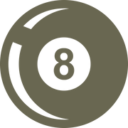 8 Ball Delrin Leather Stamp - All Good Leather Co.