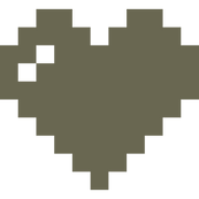 8 Bit Heart Delrin Leather Stamp - All Good Leather Co.