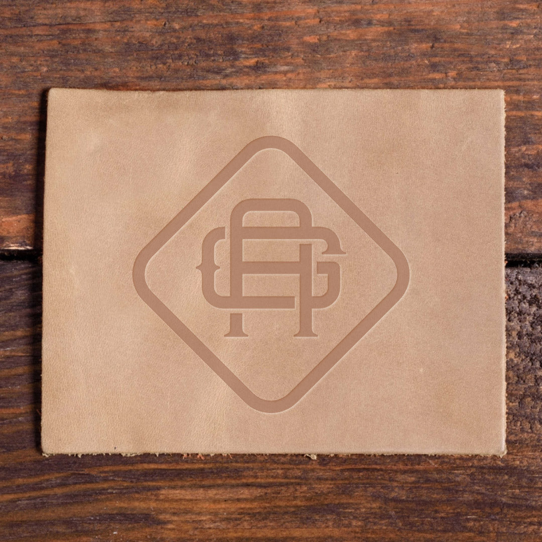 Build Your Own Monogram Delrin Leather Stamp