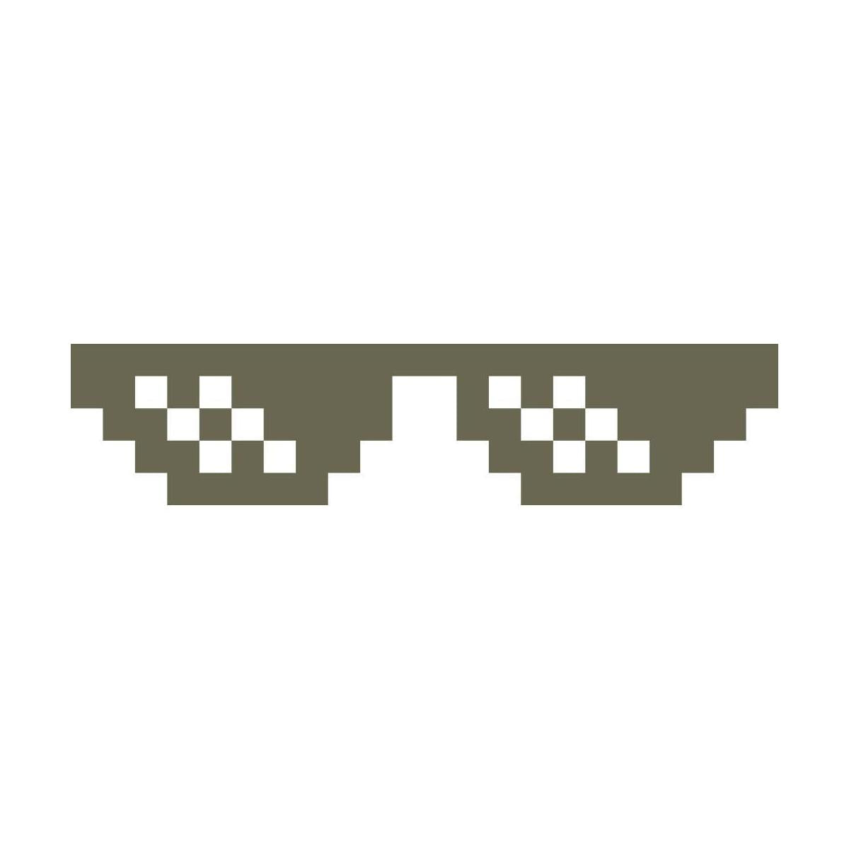 8 Bit Sunglasses Delrin Leather Stamp