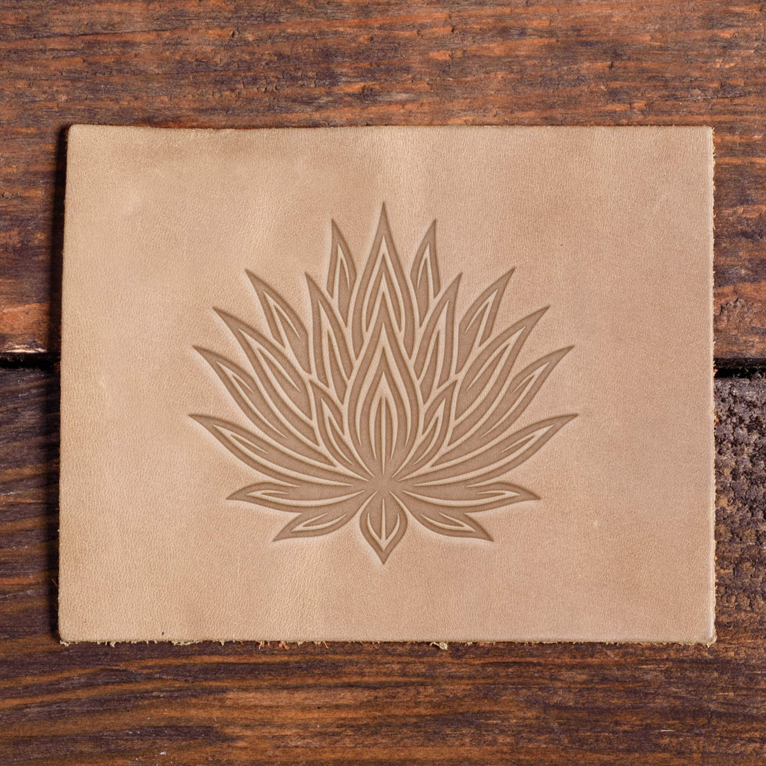 Agave Delrin Leather Stamp
