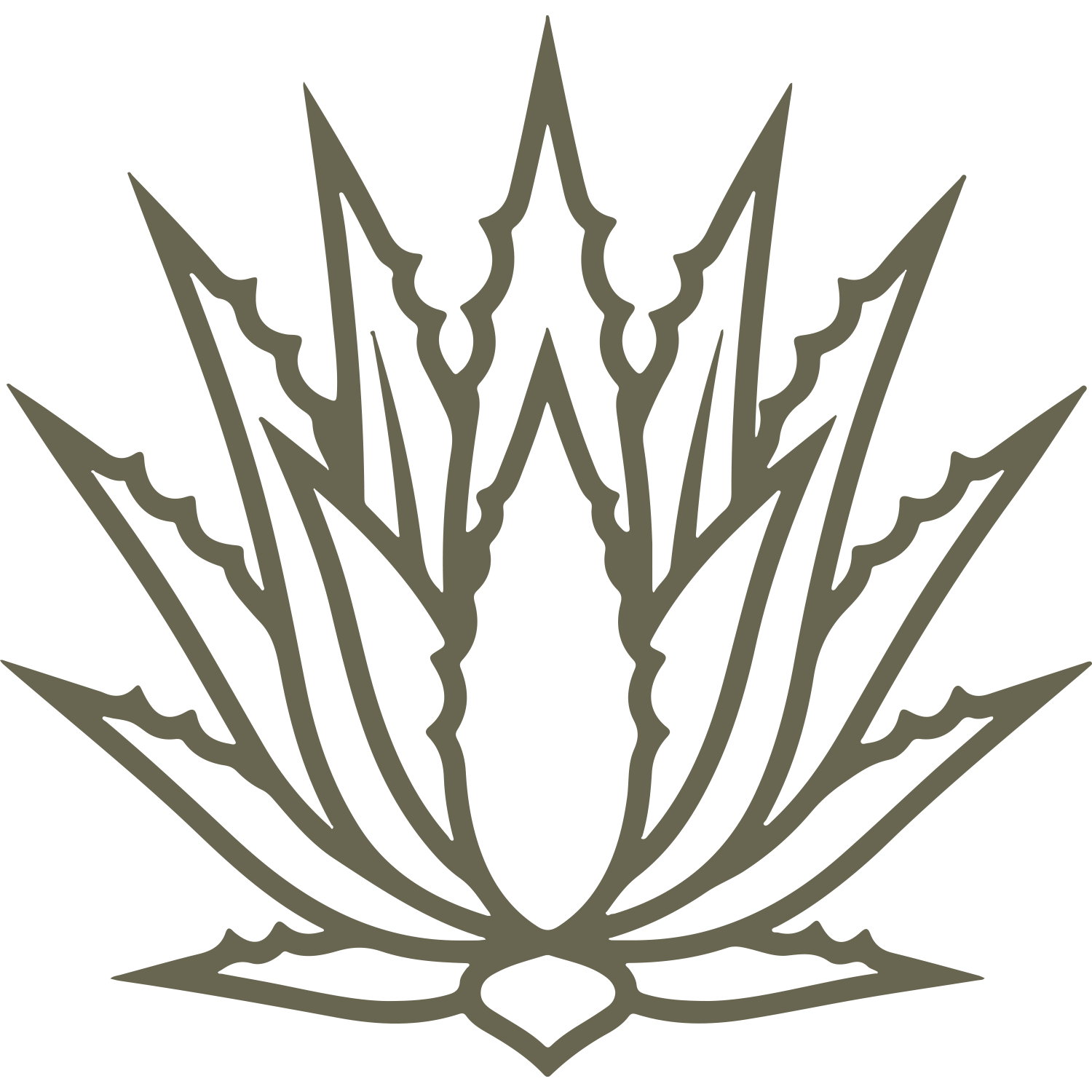 Agave Delrin Leather Stamp
