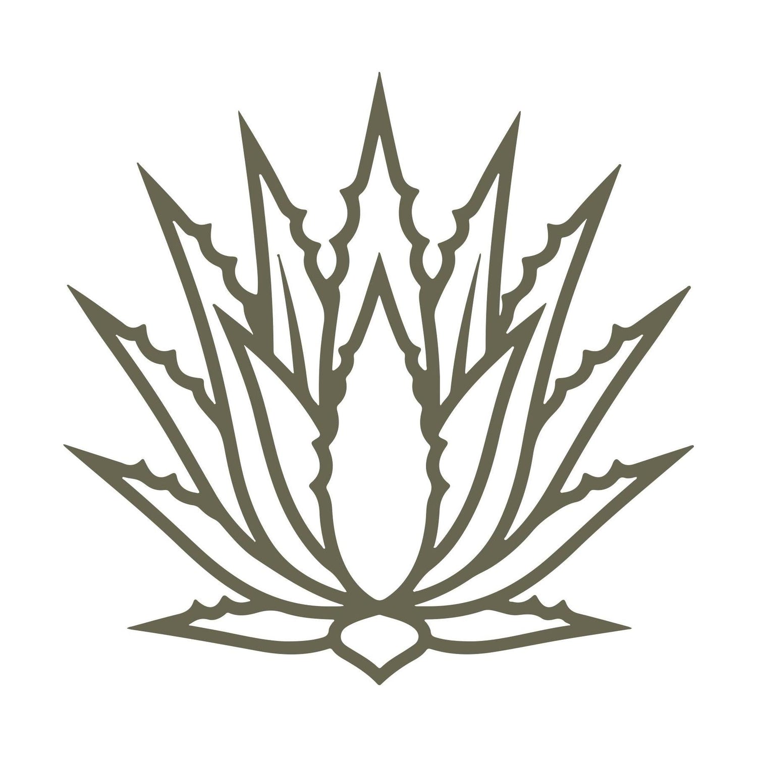 Agave Delrin Leather Stamp