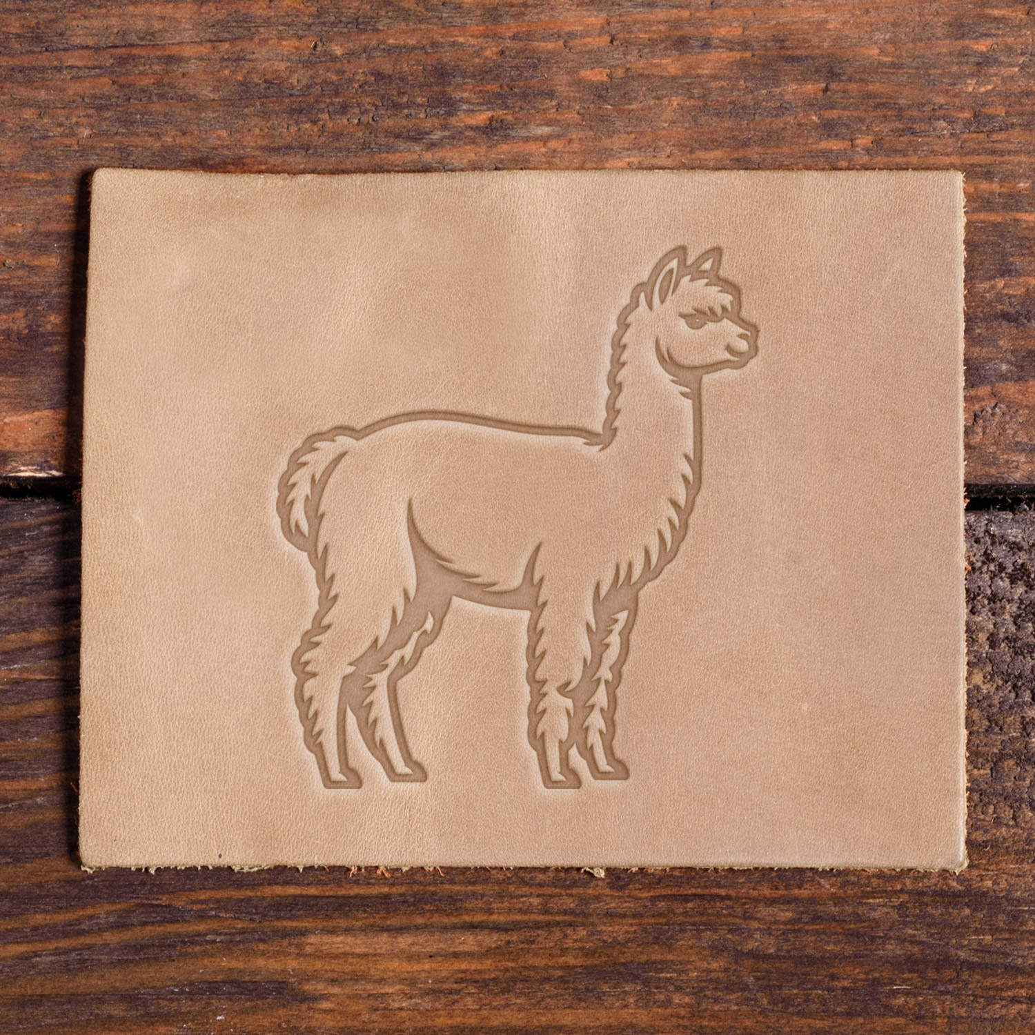 Alpaca Delrin Leather Stamp