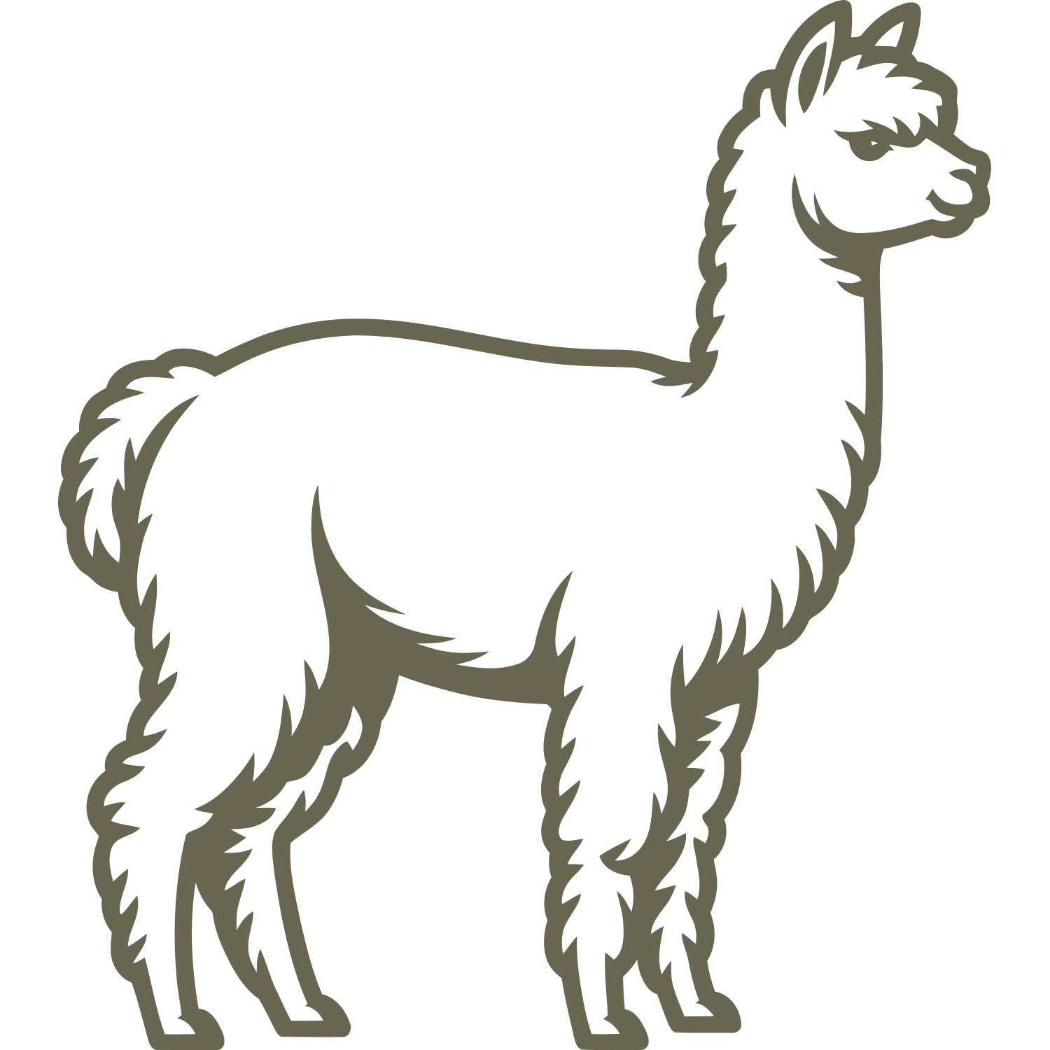 Alpaca Delrin Leather Stamp
