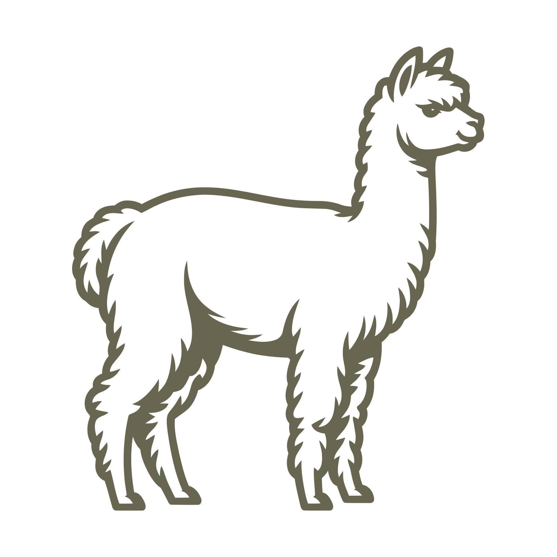 Alpaca Delrin Leather Stamp