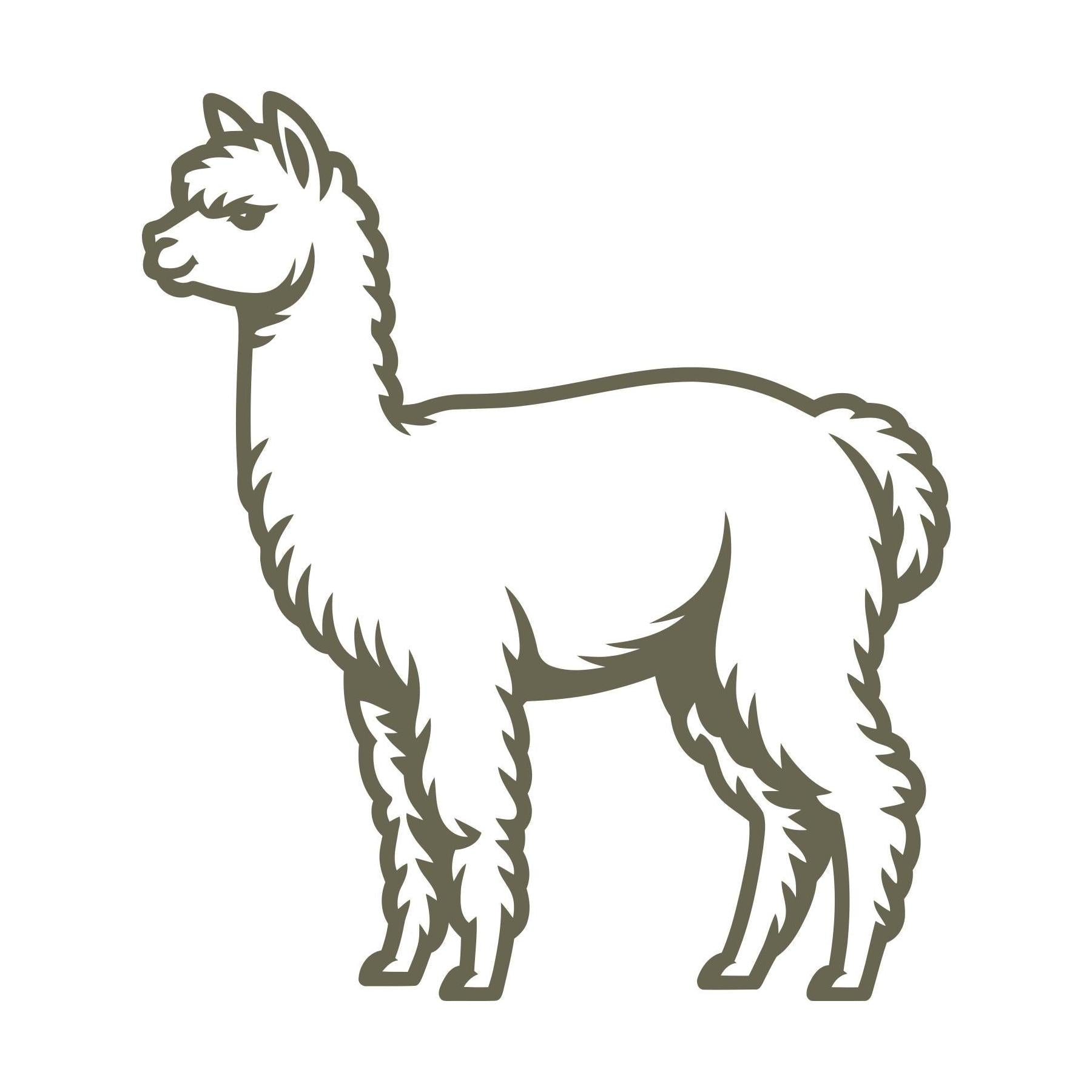 Alpaca Delrin Leather Stamp
