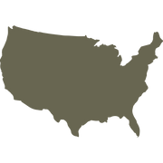 A solid dark olive-green color fill. The image shows no patterns, text, or distinguishing features associated with the product named "United States of America.