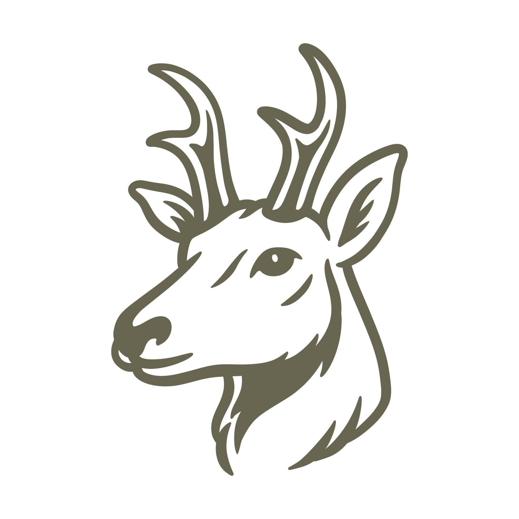Antelope Head Delrin Leather Stamp