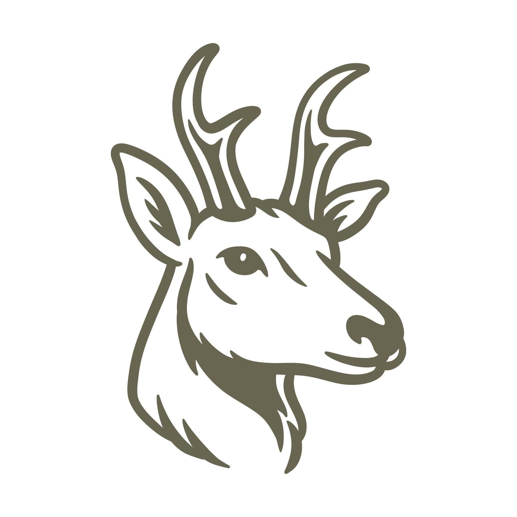 Antelope Head Delrin Leather Stamp