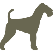 Airedale Terrier Dog Delrin Leather Stamp