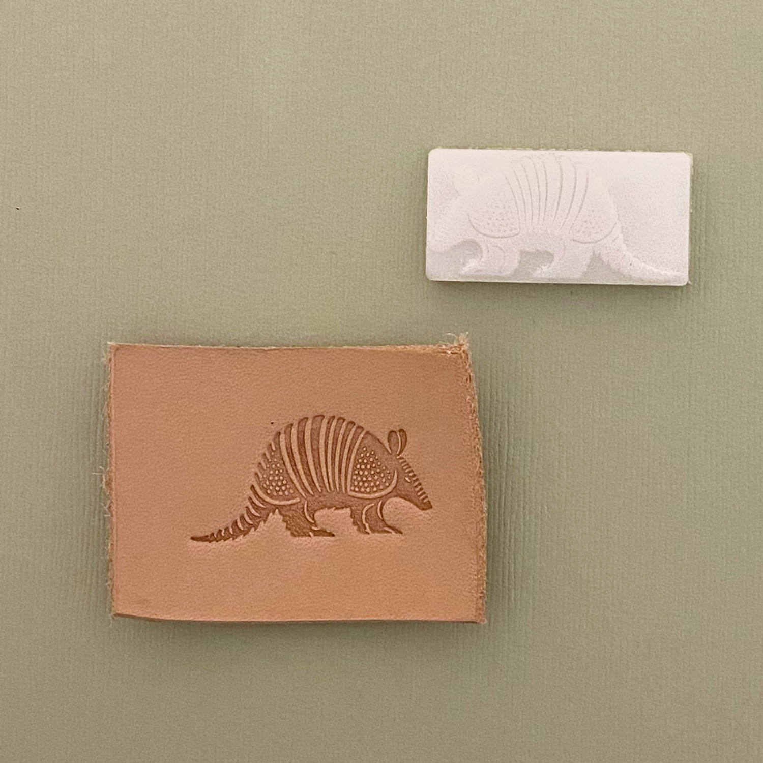 Armadillo Delrin Leather Stamp