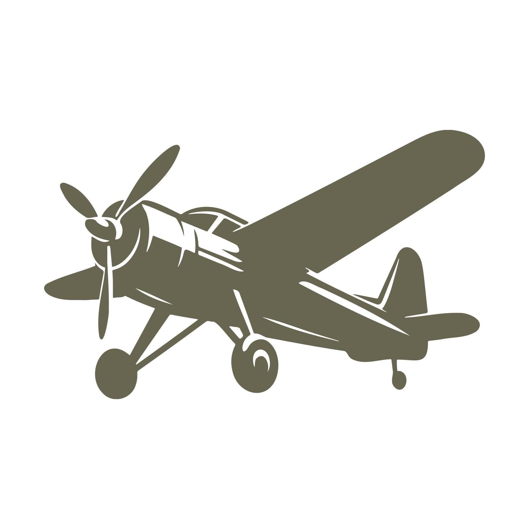 Prop Plane Delrin Leather Stamp