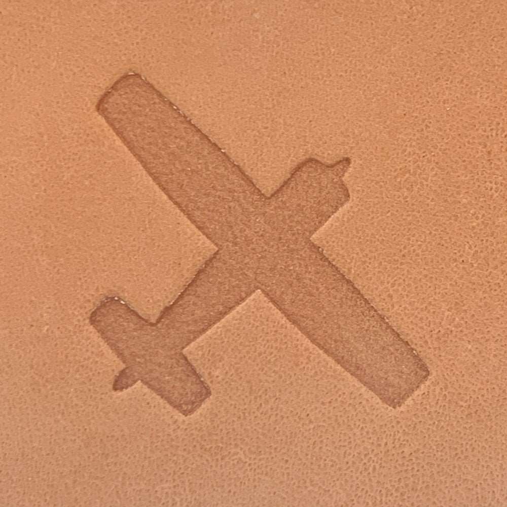 Prop Plane Delrin Leather Stamp