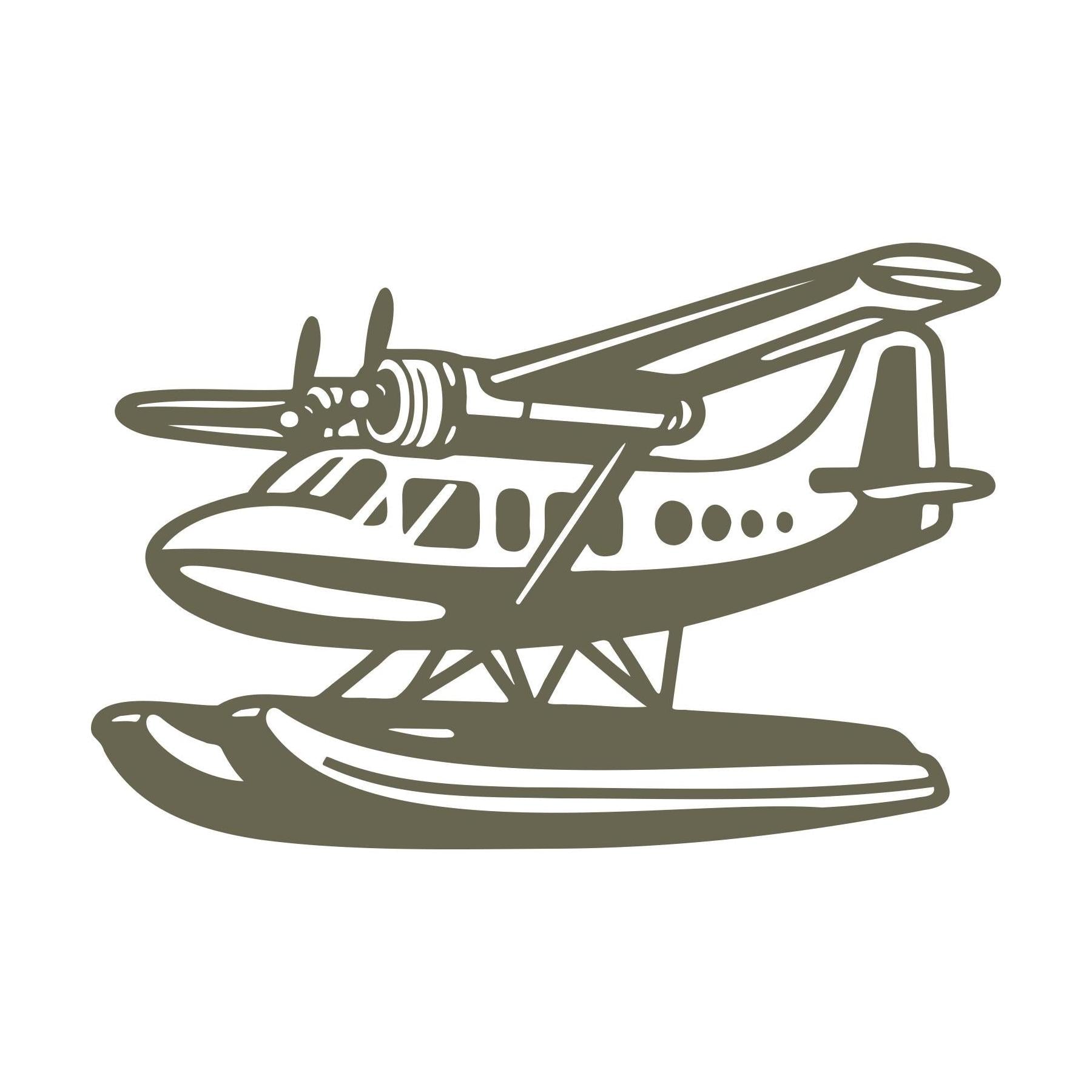 Amphibious Airplane Delrin Leather Stamp