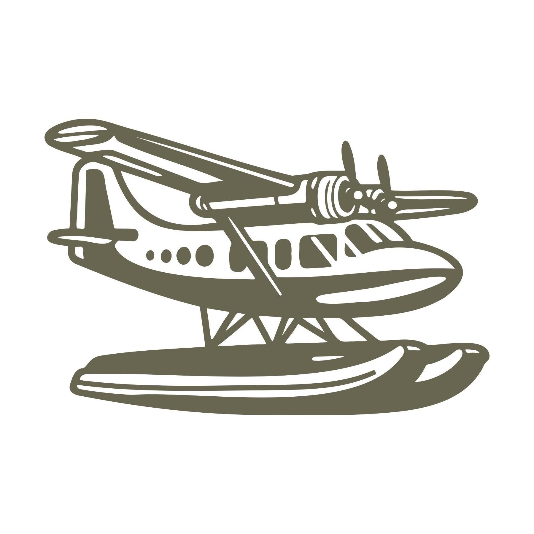 Amphibious Airplane Delrin Leather Stamp