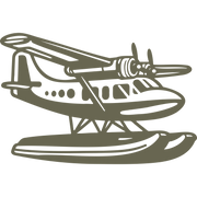 Amphibious Airplane Delrin Leather Stamp