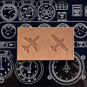 Airplane Delrin Leather Stamp
