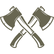 Crossed Axes Delrin Leather Stamp