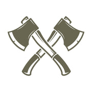 Crossed Axes Delrin Leather Stamp