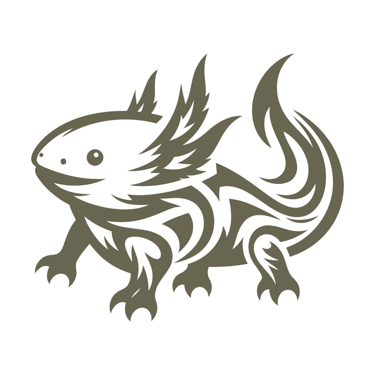 Axolotl Delrin Leather Stamp
