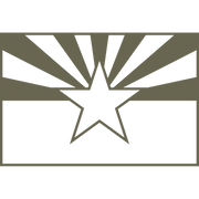 Arizona State Flag Delrin Leather Stamp