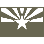 Arizona State Flag Delrin Leather Stamp