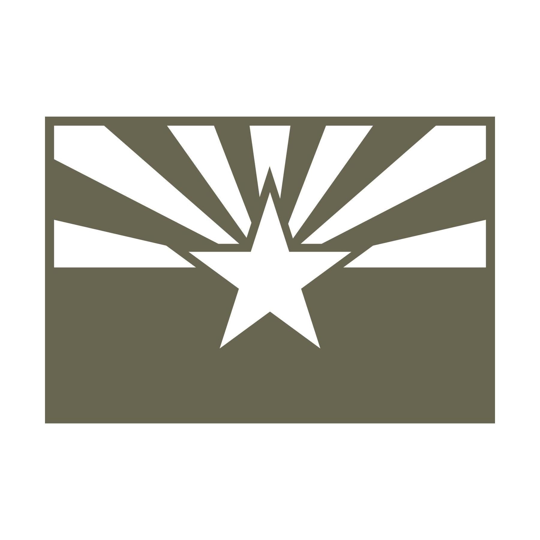 Arizona State Flag Delrin Leather Stamp