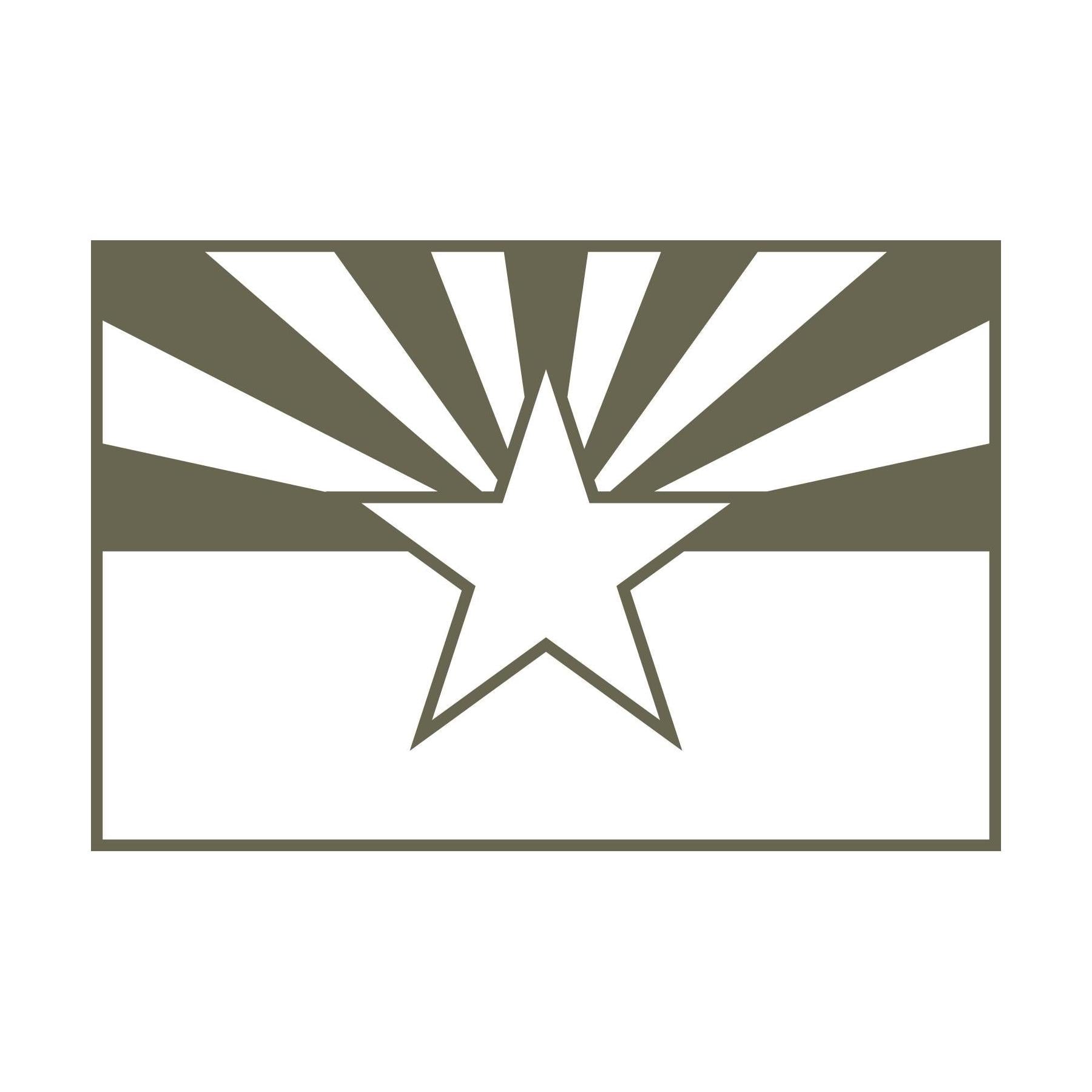 Arizona State Flag Delrin Leather Stamp