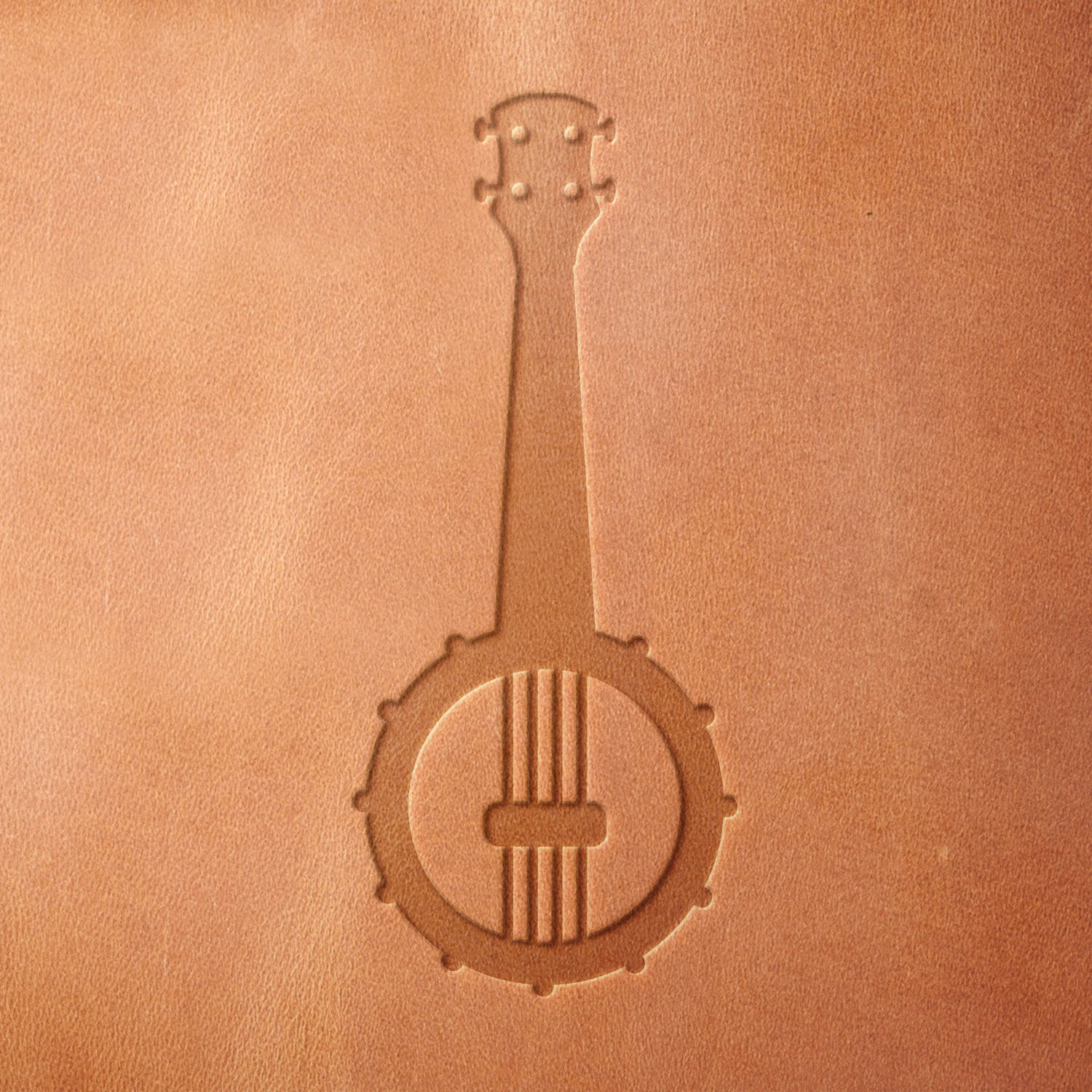 Banjo Delrin Leather Stamp