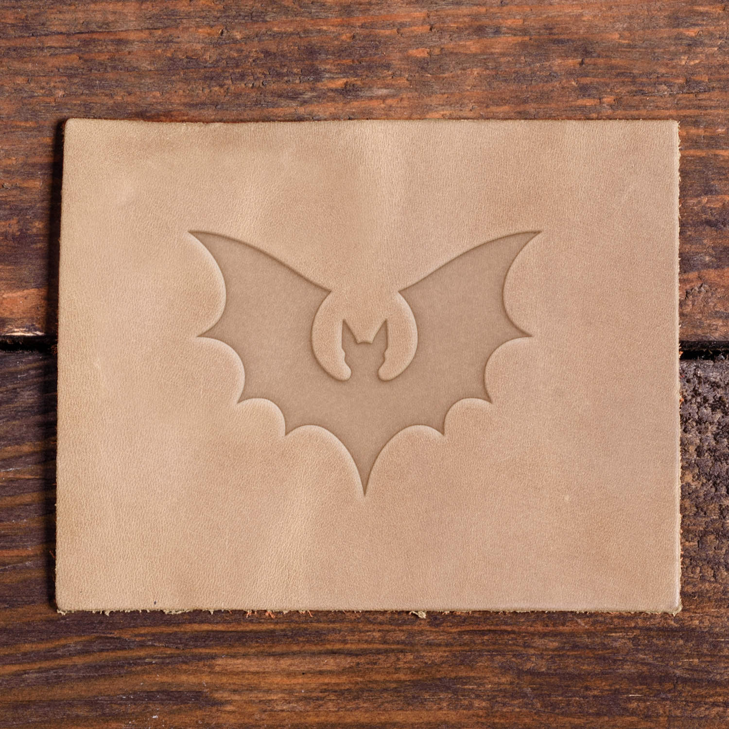 Bat Delrin Leather Stamp