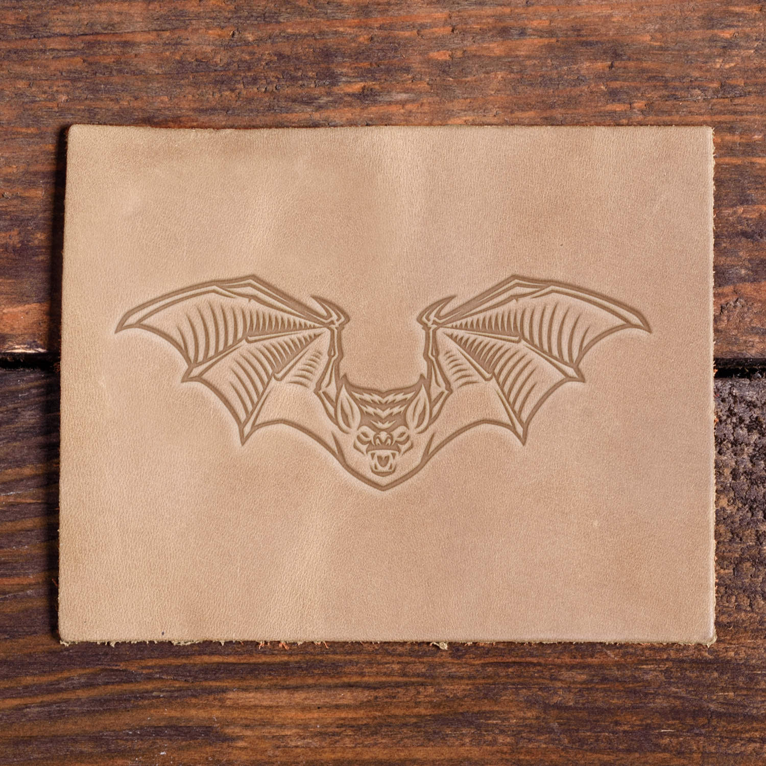 Bat Delrin Leather Stamp