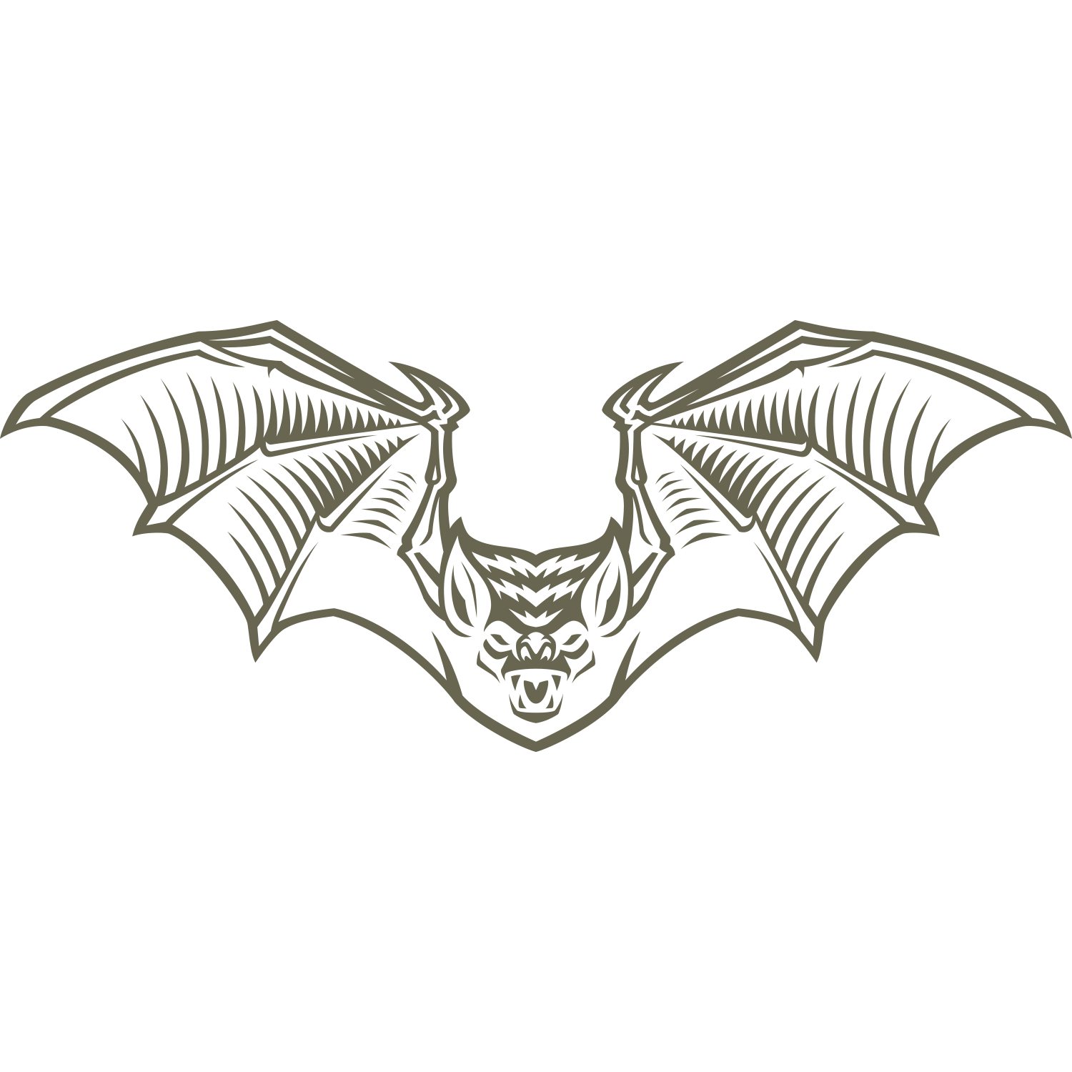 Bat Delrin Leather Stamp