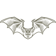 Bat Delrin Leather Stamp
