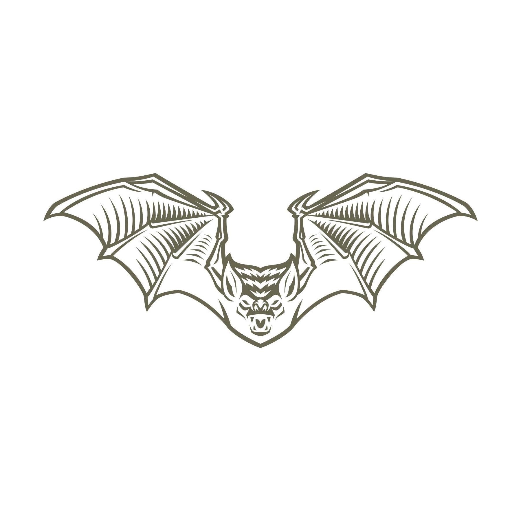 Bat Delrin Leather Stamp