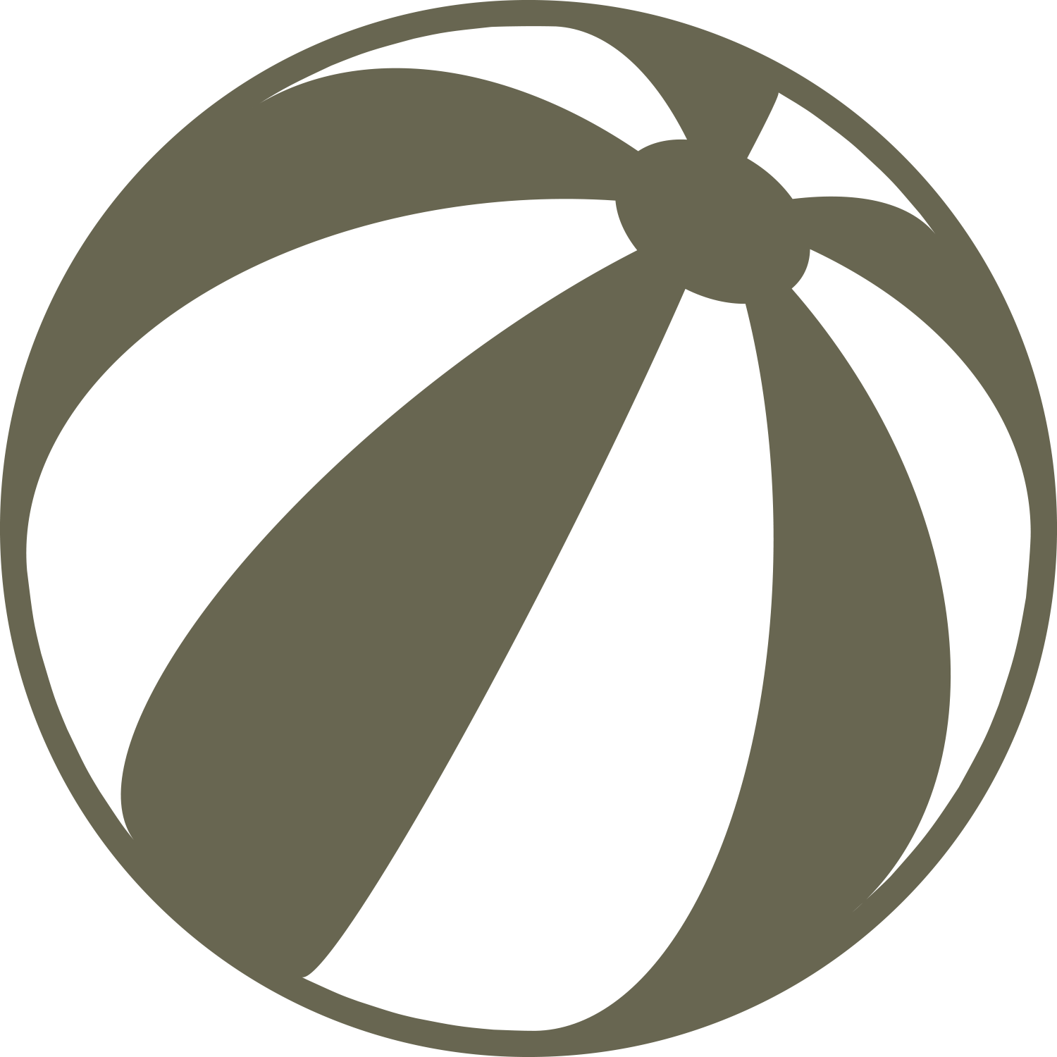Beach Ball Delrin Leather Stamp