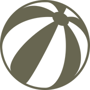 Beach Ball Delrin Leather Stamp