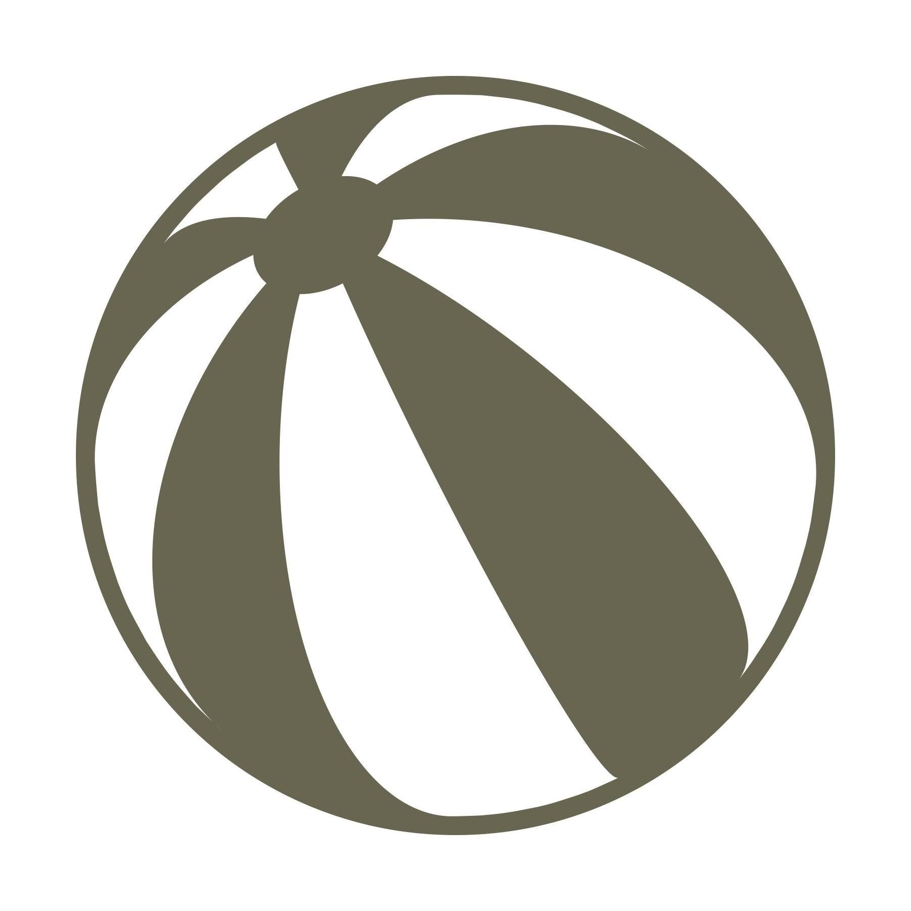 Beach Ball Delrin Leather Stamp