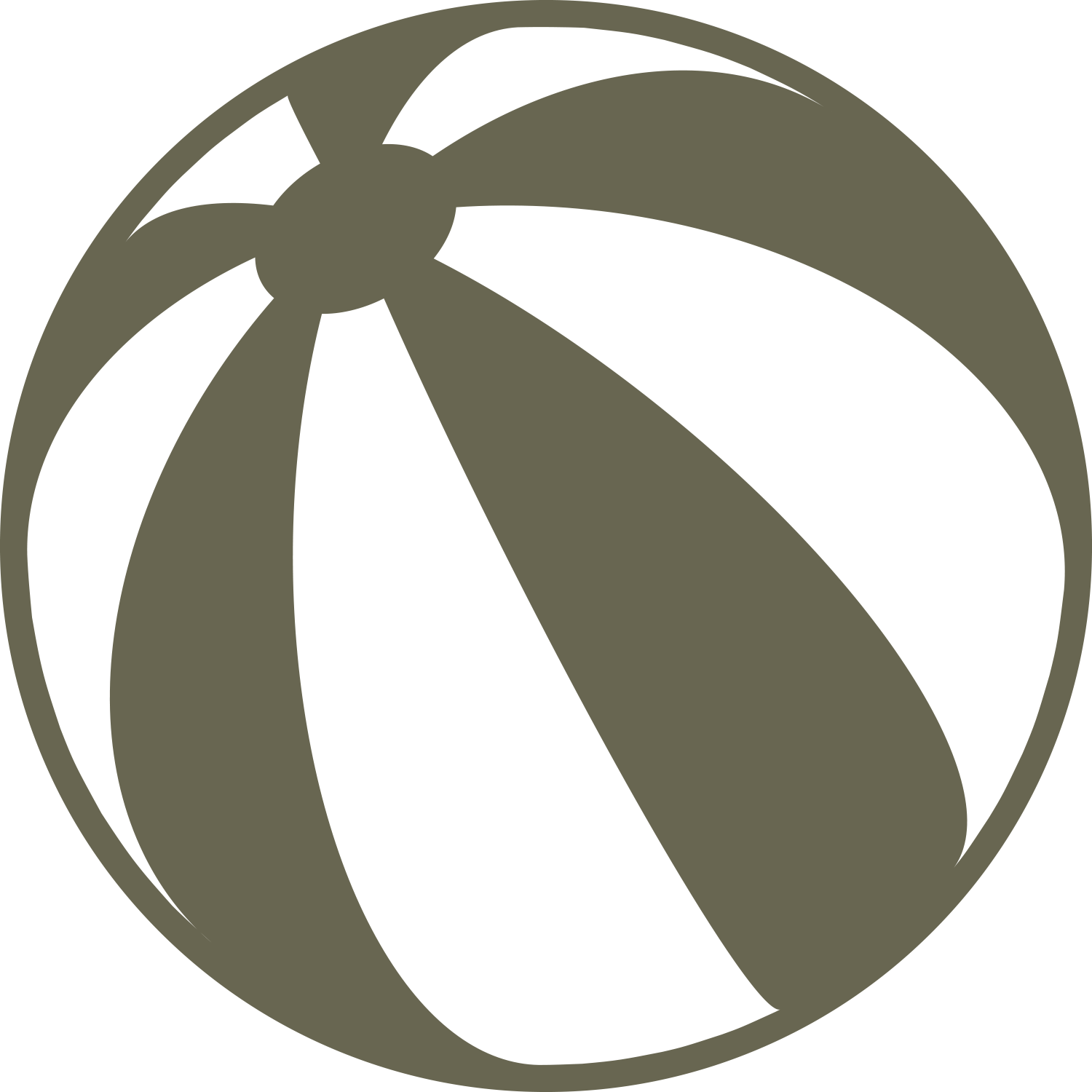 Beach Ball Delrin Leather Stamp