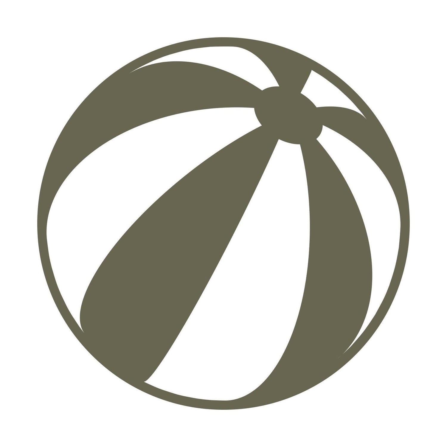 Beach Ball Delrin Leather Stamp