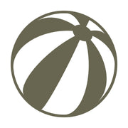 Beach Ball Delrin Leather Stamp