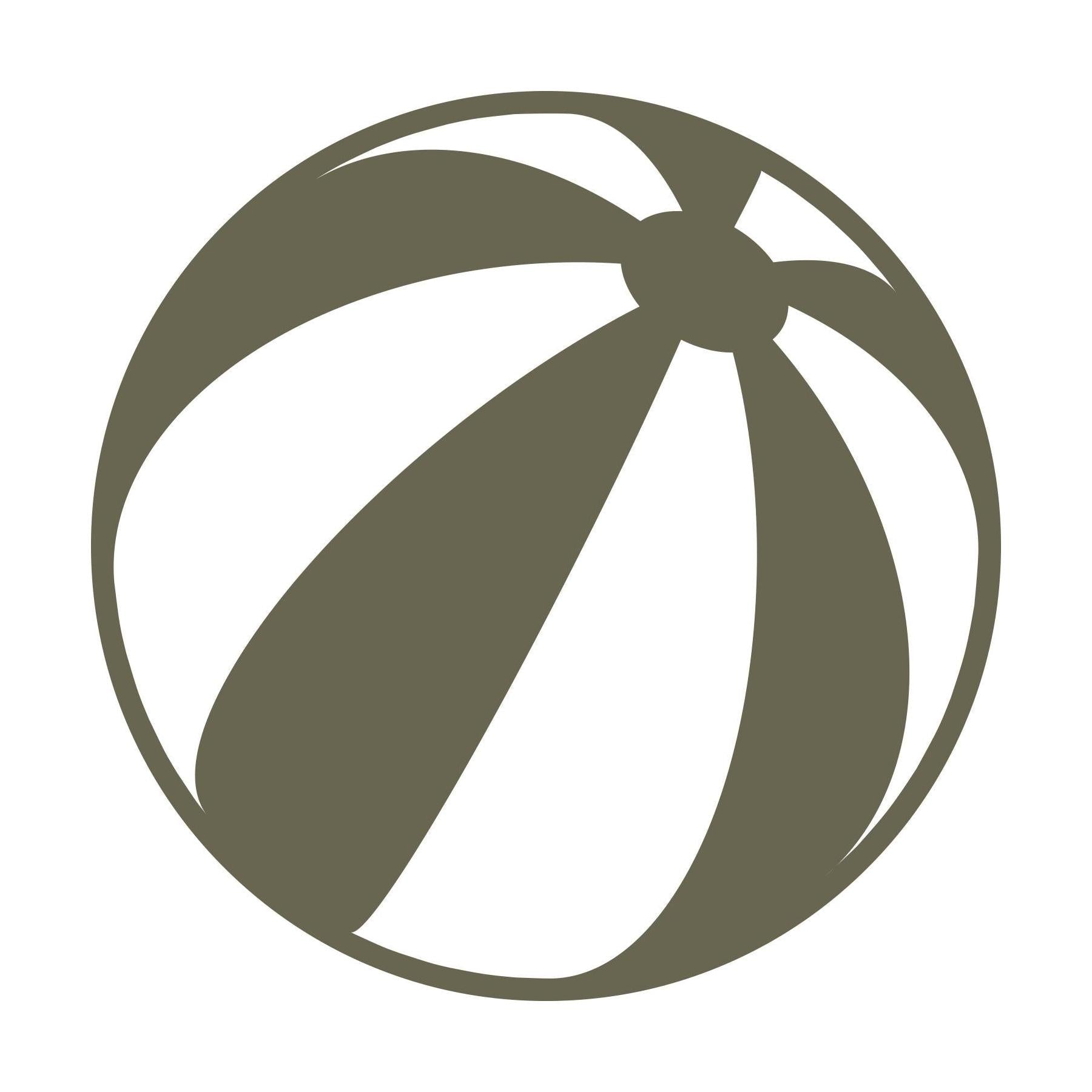 Beach Ball Delrin Leather Stamp