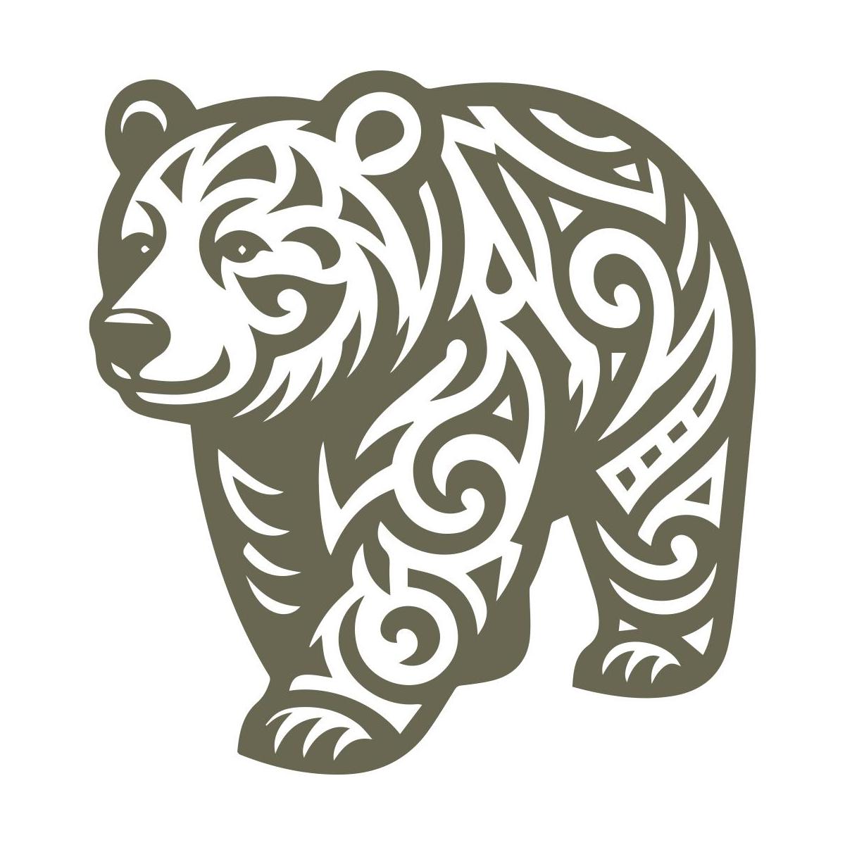 Bear Delrin Leather Stamp