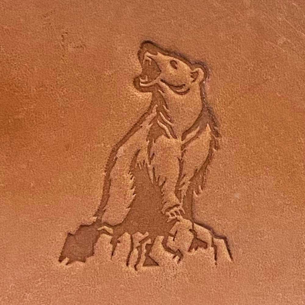Bear Mountain Scene Delrin Leather Stamp