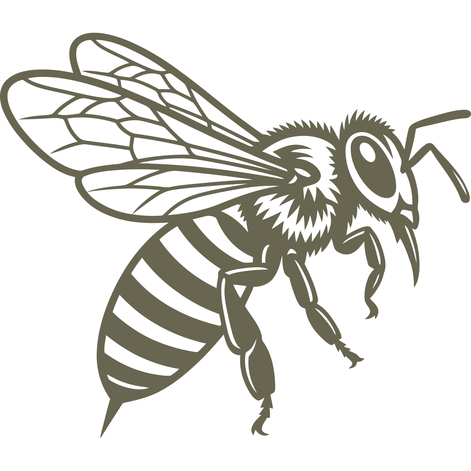 Bee Delrin Leather Stamp