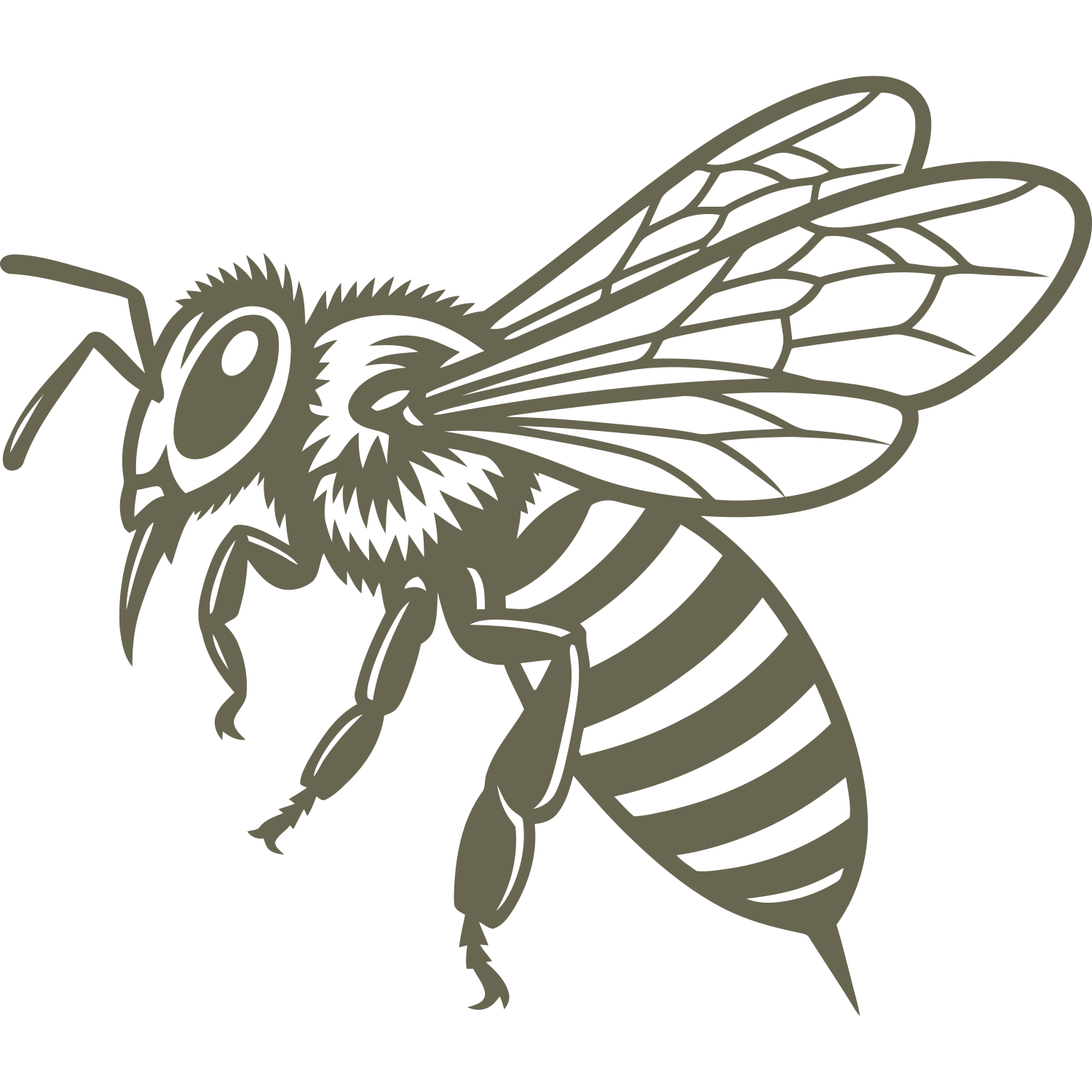 Bee Delrin Leather Stamp