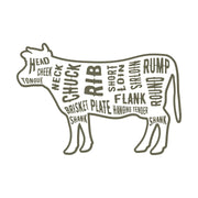 Beef Cuts Delrin Leather Stamp