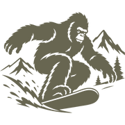 Big Foot Snowboarding Delrin Leather Stamp