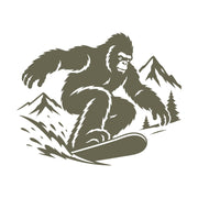 Big Foot Snowboarding Delrin Leather Stamp