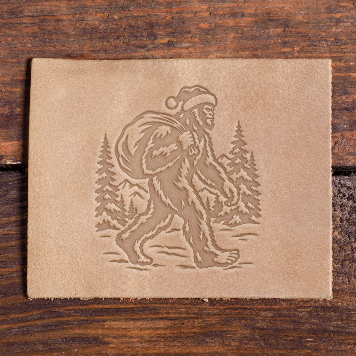 Santa Big Foot Delrin Leather Stamp